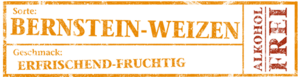 Kachelbild Sortenlabel Bernstein-Weizen Alkoholfrei