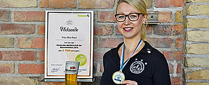 Platz 3 bei der Deutschen Meisterschaft der Biersommeliers für Elisa Raus